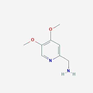 molecular formula C8H12N2O2 B2844338 (4,5-Dimethoxypyridin-2-yl)methanamine CAS No. 1256790-82-5