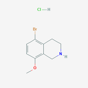 molecular formula C10H13BrClNO B2844354 5-Bromo-8-methoxy-1,2,3,4-tetrahydroisoquinoline hydrochloride CAS No. 1955494-70-8