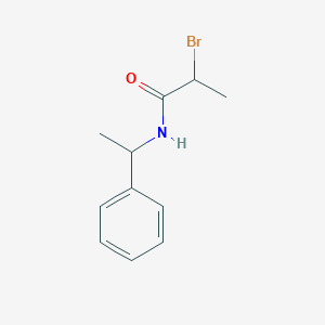 molecular formula C11H14BrNO B2844363 2-bromo-N-(1-phenylethyl)propanamide CAS No. 25027-38-7