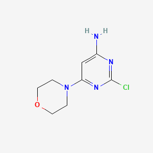 molecular formula C8H11ClN4O B2844366 2-Chloro-6-morpholinopyrimidin-4-amine CAS No. 330993-04-9
