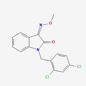 molecular formula C16H12Cl2N2O2 B2844371 (3Z)-1-[(2,4-dichlorophenyl)methyl]-3-methoxyiminoindol-2-one CAS No. 303996-97-6