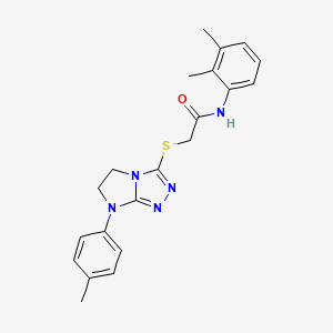 N-(2,3-dimethylphenyl)-2-((7-(p-tolyl)-6,7-dihydro-5H-imidazo[2,1-c][1,2,4]triazol-3-yl)thio)acetamide