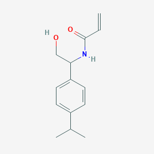 N-[2-Hydroxy-1-(4-propan-2-ylphenyl)ethyl]prop-2-enamide
