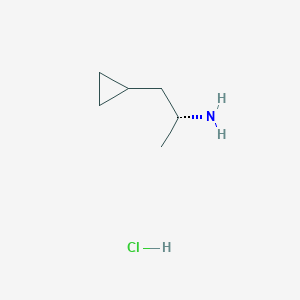 molecular formula C6H14ClN B2844402 (2R)-1-cyclopropylpropan-2-amine hydrochloride CAS No. 2230789-64-5