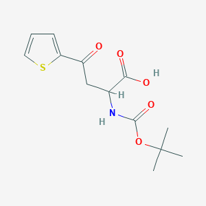 2-{[(Tert-butoxy)carbonyl]amino}-4-oxo-4-(thiophen-2-yl)butanoic acid