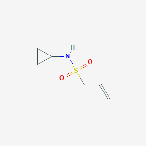 molecular formula C6H11NO2S B2844425 N-Cyclopropylprop-2-ene-1-sulfonamide CAS No. 1544781-59-0