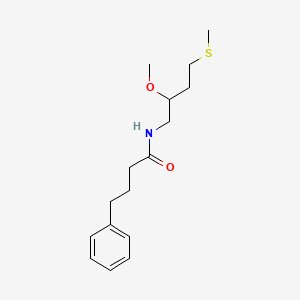 molecular formula C16H25NO2S B2844427 N-[2-methoxy-4-(methylsulfanyl)butyl]-4-phenylbutanamide CAS No. 2310125-99-4