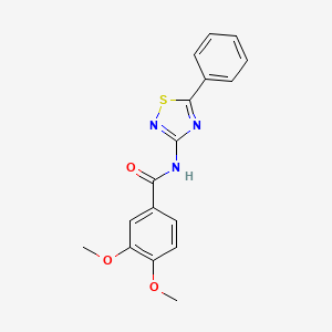 molecular formula C17H15N3O3S B2844439 3,4-二甲氧基-N-(5-苯基-1,2,4-噻二唑-3-基)苯甲酰胺 CAS No. 690645-56-8