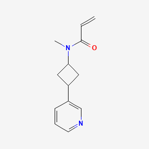 molecular formula C13H16N2O B2844453 N-Methyl-N-(3-pyridin-3-ylcyclobutyl)prop-2-enamide CAS No. 2411300-51-9