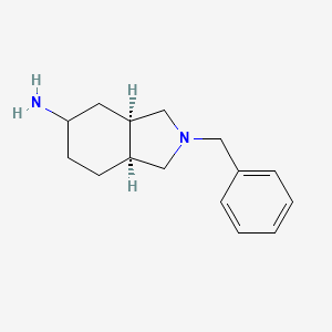 molecular formula C15H22N2 B2844455 rac-(3aR,7aS)-2-benzyl-octahydro-1H-isoindol-5-amine CAS No. 1212430-77-7; 1486470-66-9