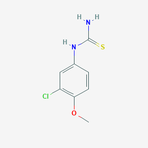 molecular formula C8H9ClN2OS B2844456 (3-Chloro-4-methoxyphenyl)thiourea CAS No. 85965-73-7