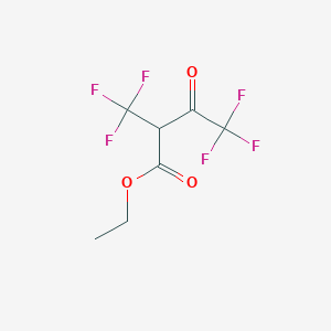 molecular formula C7H6F6O3 B2844461 Ethyl 4,4,4-trifluoro-3-oxo-2-(trifluoromethyl)butanoate CAS No. 1827645-31-7