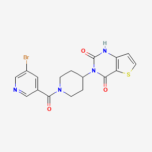 3-(1-(5-bromonicotinoyl)piperidin-4-yl)thieno[3,2-d]pyrimidine-2,4(1H,3H)-dione