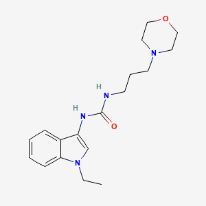 molecular formula C18H26N4O2 B2844465 1-(1-ethyl-1H-indol-3-yl)-3-(3-morpholinopropyl)urea CAS No. 899990-75-1