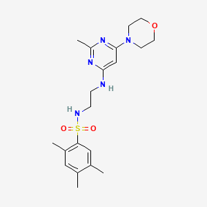 2,4,5-trimethyl-N-(2-((2-methyl-6-morpholinopyrimidin-4-yl)amino)ethyl)benzenesulfonamide