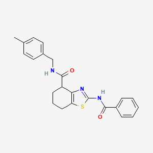 2-benzamido-N-(4-methylbenzyl)-4,5,6,7-tetrahydrobenzo[d]thiazole-4-carboxamide