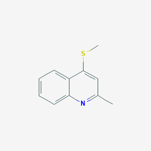 molecular formula C11H11NS B2844511 2-Methyl-4-(methylthio)quinoline CAS No. 36063-25-9