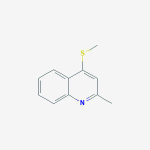 molecular formula C11H11NS B2844511 2-Methyl-4-methylsulfanylquinoline CAS No. 36063-25-9