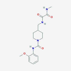 molecular formula C17H24N4O4 B2844515 N1-((1-((2-methoxyphenyl)carbamoyl)piperidin-4-yl)methyl)-N2-methyloxalamide CAS No. 1235002-82-0