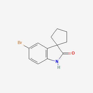 molecular formula C12H12BrNO B2844521 5'-溴代螺[环戊烷-1,3'-吲哚]-2'-酮 CAS No. 304876-16-2