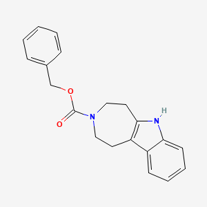 molecular formula C20H20N2O2 B2844528 Benzyl 2,4,5,6-tetrahydro-1H-azepino[4,5-b]indole-3-carboxylate CAS No. 1052113-81-1