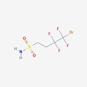 molecular formula C4H6BrF4NO2S B2844548 4-溴-3,3,4,4-四氟丁烷-1-磺酰胺 CAS No. 2445784-98-3