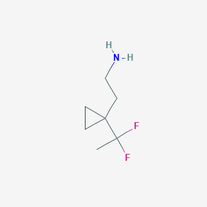 molecular formula C7H13F2N B2844552 2-(1-(1,1-Difluoroethyl)cyclopropyl)ethan-1-amine CAS No. 2228223-74-1