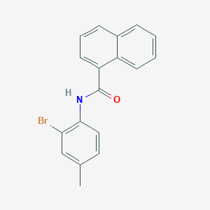 molecular formula C18H14BrNO B2844554 N-(2-bromo-4-methylphenyl)naphthalene-1-carboxamide CAS No. 313267-44-6