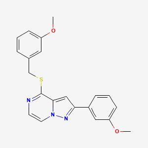 4-[(3-Methoxybenzyl)thio]-2-(3-methoxyphenyl)pyrazolo[1,5-a]pyrazine