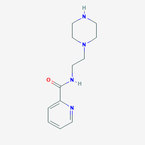 molecular formula C12H18N4O B2844562 Pyridine-2-carboxylic acid (2-piperazin-1-yl-ethyl)-amide CAS No. 856437-43-9