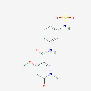 4-methoxy-1-methyl-N-(3-(methylsulfonamido)phenyl)-6-oxo-1,6-dihydropyridine-3-carboxamide