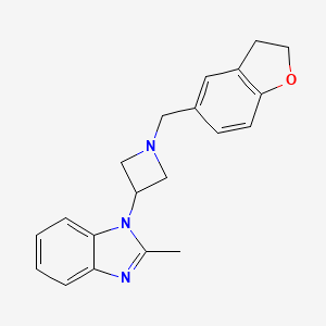 1-[1-(2,3-Dihydro-1-benzofuran-5-ylmethyl)azetidin-3-yl]-2-methylbenzimidazole