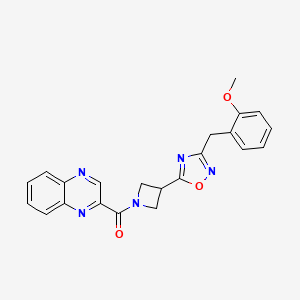 (3-(3-(2-Methoxybenzyl)-1,2,4-oxadiazol-5-yl)azetidin-1-yl)(quinoxalin-2-yl)methanone