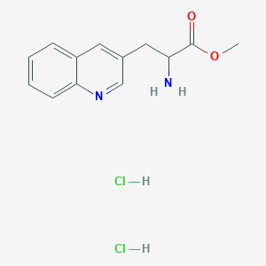 molecular formula C13H16Cl2N2O2 B2844580 Methyl 2-amino-3-(quinolin-3-yl)propanoate dihydrochloride CAS No. 2248258-64-0