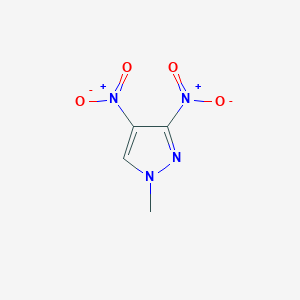 molecular formula C4H4N4O4 B2844590 1-methyl-3,4-dinitro-1H-pyrazole CAS No. 66296-67-1