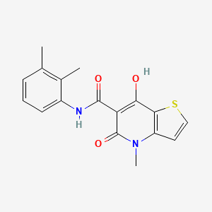 molecular formula C17H16N2O3S B2844595 N-(2,3-dimethylphenyl)-7-hydroxy-4-methyl-5-oxo-4H,5H-thieno[3,2-b]pyridine-6-carboxamide CAS No. 1251571-51-3