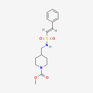 (E)-methyl 4-((2-phenylvinylsulfonamido)methyl)piperidine-1-carboxylate