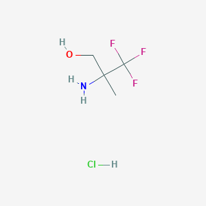 molecular formula C4H9ClF3NO B2844600 2-Amino-3,3,3-trifluoro-2-methylpropan-1-ol hydrochloride CAS No. 2248298-07-7