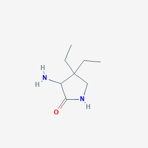 3-Amino-4,4-diethylpyrrolidin-2-one