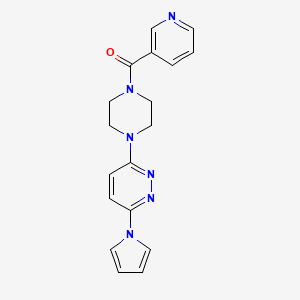 (4-(6-(1H-pyrrol-1-yl)pyridazin-3-yl)piperazin-1-yl)(pyridin-3-yl)methanone