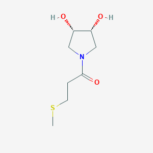 1-[(3R,4S)-3,4-Dihydroxypyrrolidin-1-yl]-3-methylsulfanylpropan-1-one