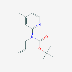 molecular formula C14H20N2O2 B2844666 Tert-butyl N-(4-methylpyridin-2-yl)-N-prop-2-enylcarbamate CAS No. 1260675-65-7