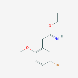 Ethyl 2-(5-bromo-2-methoxyphenyl)ethanimidate