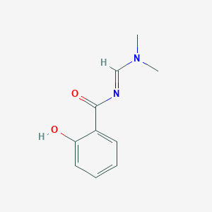 molecular formula C10H12N2O2 B2844678 N-[1-Dimethylaminomethylidene]-2-hydroxybenzamide CAS No. 154439-37-9