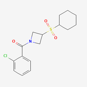 (2-Chlorophenyl)(3-(cyclohexylsulfonyl)azetidin-1-yl)methanone