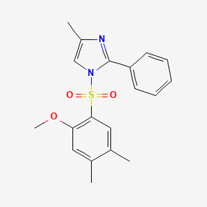 1-((2-methoxy-4,5-dimethylphenyl)sulfonyl)-4-methyl-2-phenyl-1H-imidazole