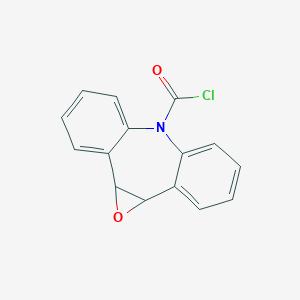 molecular formula C15H10ClNO2 B028447 Iminostilbene 10,11-Epoxide-N-carbonyl Chloride CAS No. 41359-09-5