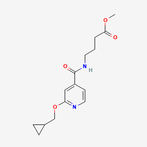 Methyl 4-(2-(cyclopropylmethoxy)isonicotinamido)butanoate
