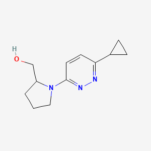 [1-(6-Cyclopropylpyridazin-3-yl)pyrrolidin-2-yl]methanol