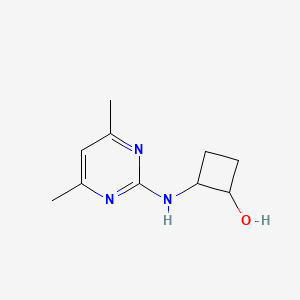molecular formula C10H15N3O B2844747 2-[(4,6-Dimethylpyrimidin-2-yl)amino]cyclobutan-1-ol CAS No. 2202367-44-8